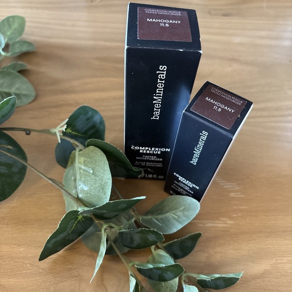NEW LOT OF 2 bareMinerals Complexion Rescue Tinted Moisturizer MAHOGANY 11.5 - Picture 1 of 2